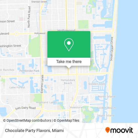 Chocolate Party Flavors map
