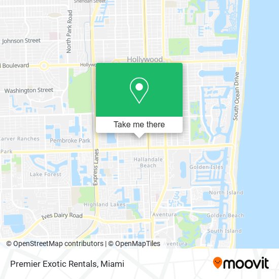 Premier Exotic Rentals map