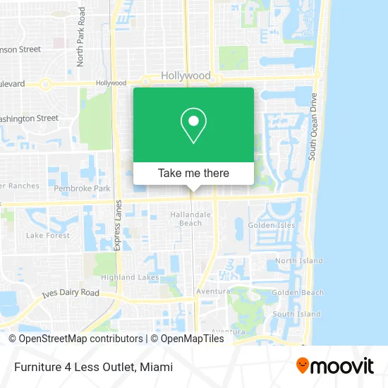 Furniture 4 Less Outlet map