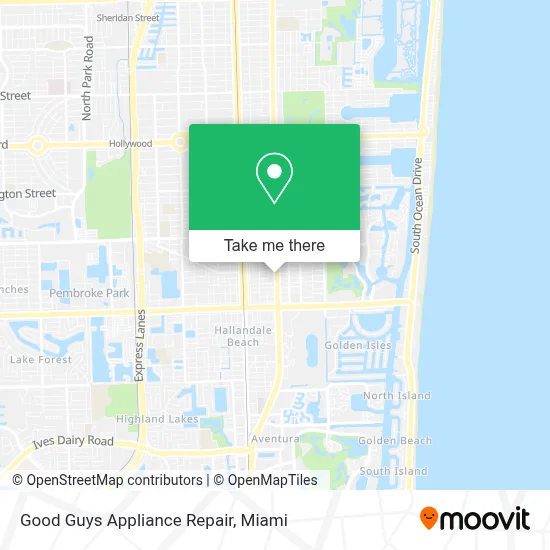 Good Guys Appliance Repair map