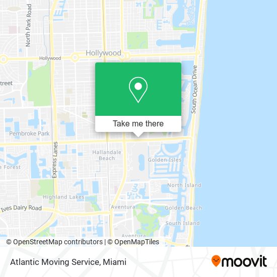 Atlantic Moving Service map