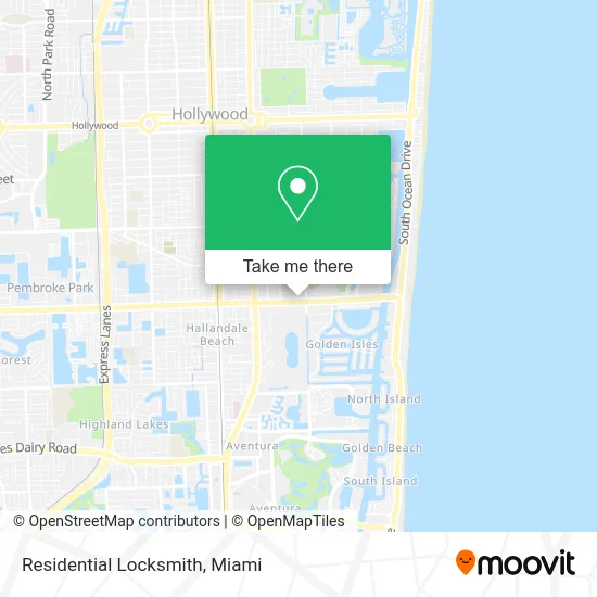Residential Locksmith map