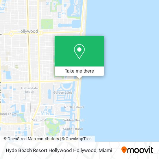 Mapa de Hyde Beach Resort Hollywood Hollywood