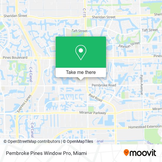 Pembroke Pines Window Pro map