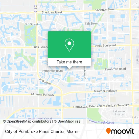 City of Pembroke Pines Charter map