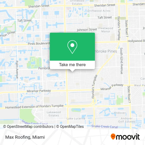 Max Roofing map