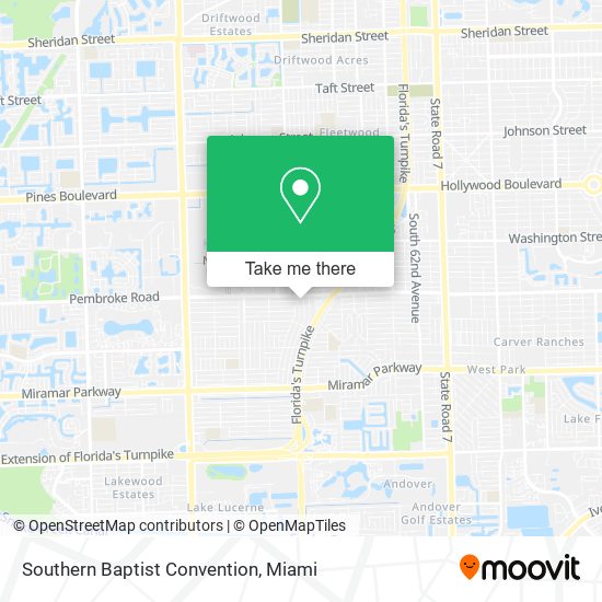 Southern Baptist Convention map