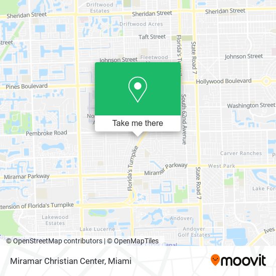 Mapa de Miramar Christian Center