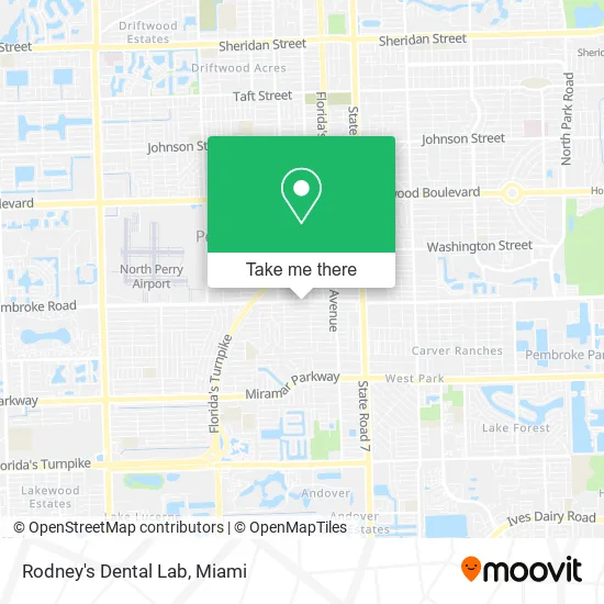 Rodney's Dental Lab map