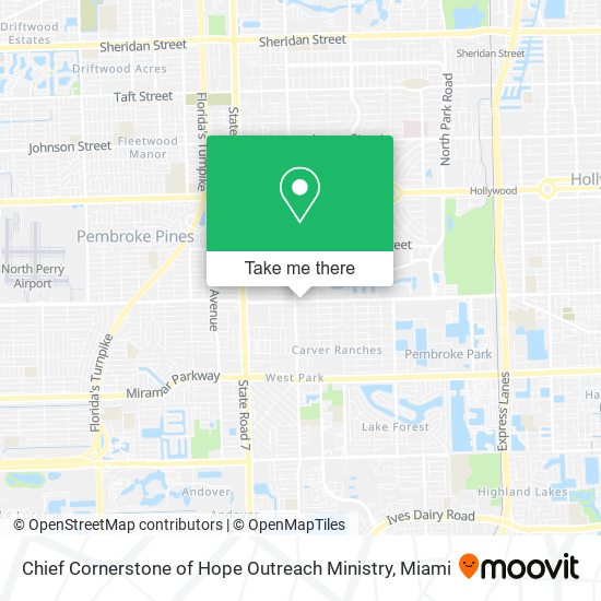 Chief Cornerstone of Hope Outreach Ministry map