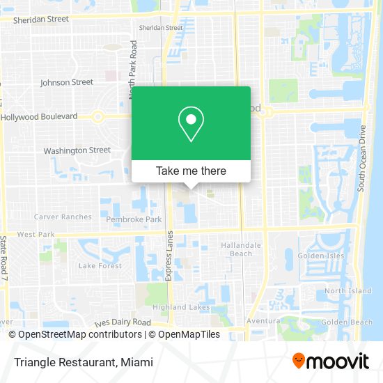 Mapa de Triangle Restaurant