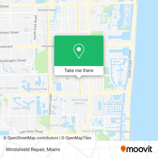 Windshield Repair map