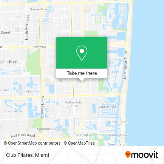 Club Pilates map
