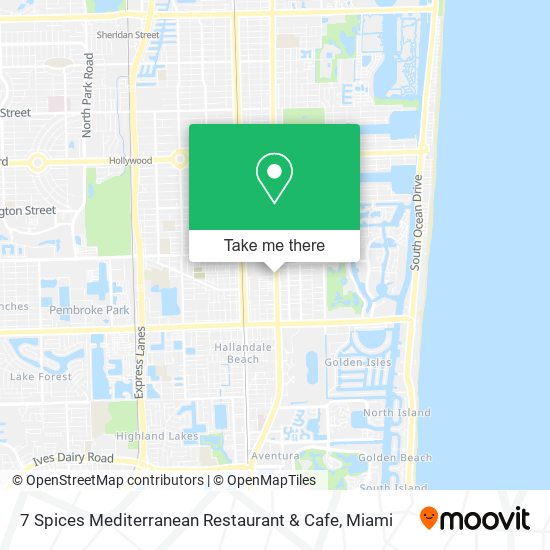Mapa de 7 Spices Mediterranean Restaurant & Cafe