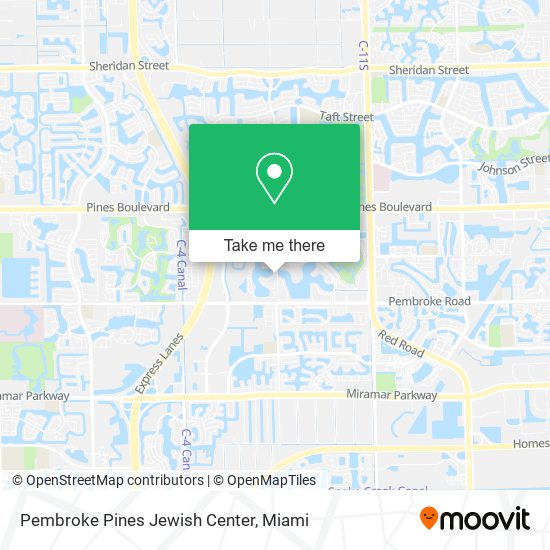 Pembroke Pines Jewish Center map