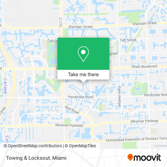 Mapa de Towing & Locksout