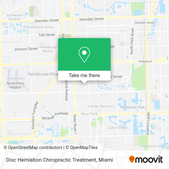 Disc Herniation Chiropractic Treatment map