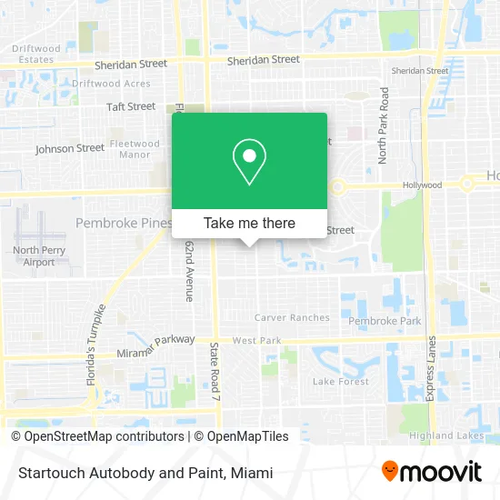 Startouch Autobody and Paint map