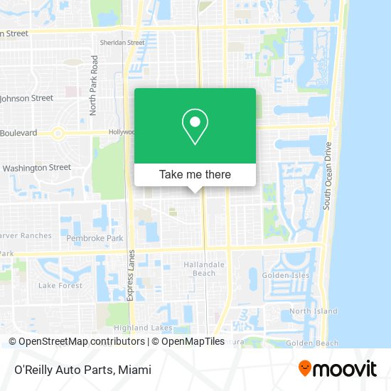 Mapa de O'Reilly Auto Parts
