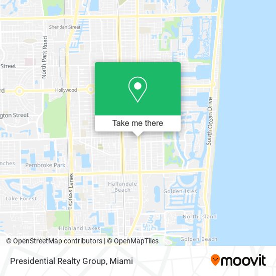 Presidential Realty Group map