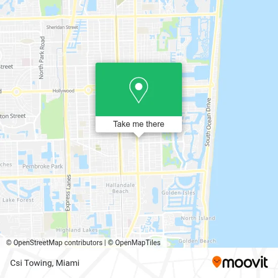 Csi Towing map