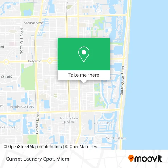 Sunset Laundry Spot map