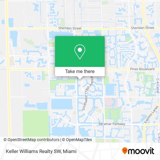 Mapa de Keller Williams Realty SW