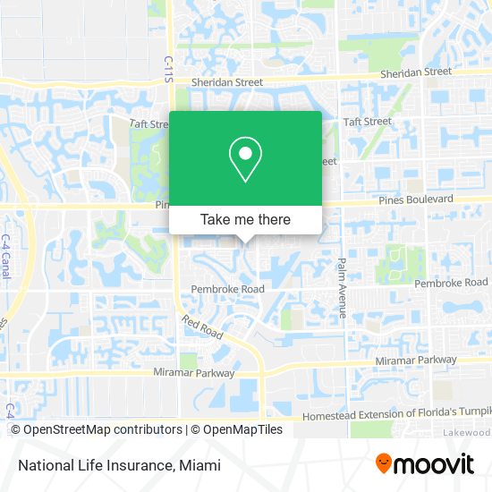 Mapa de National Life Insurance