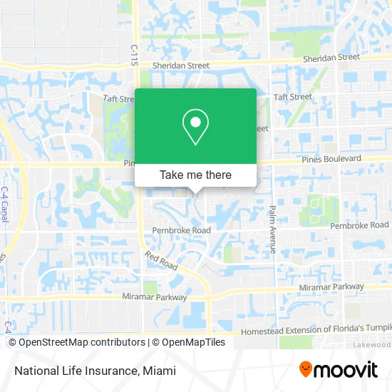 National Life Insurance map