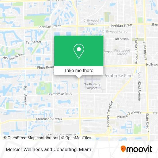 Mercier Wellness and Consulting map