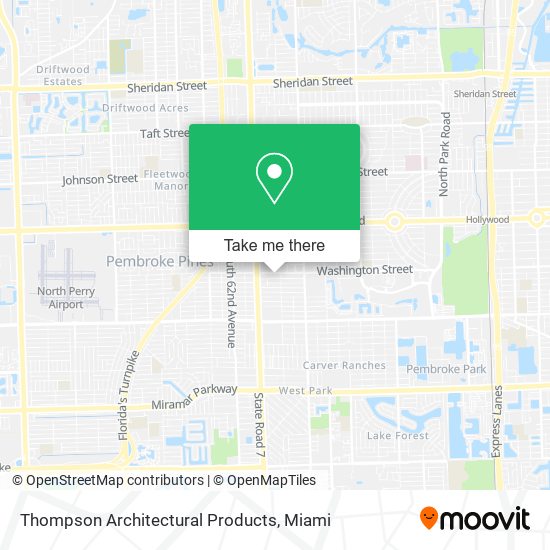 Mapa de Thompson Architectural Products