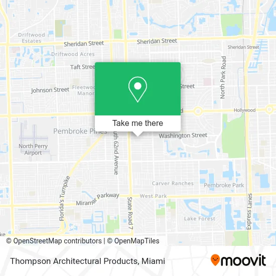 Thompson Architectural Products map