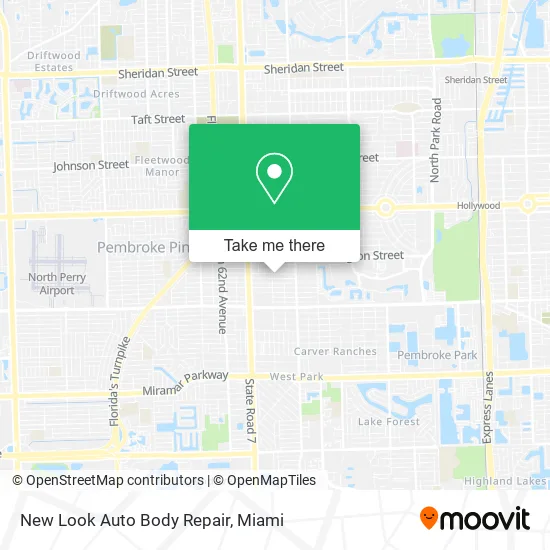 New Look Auto Body Repair map