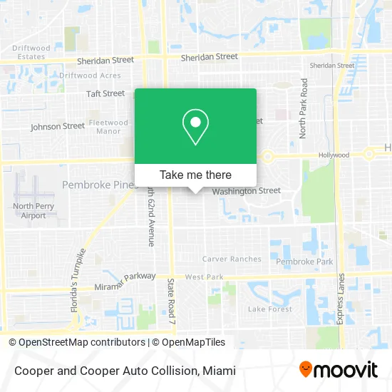 Cooper and Cooper Auto Collision map