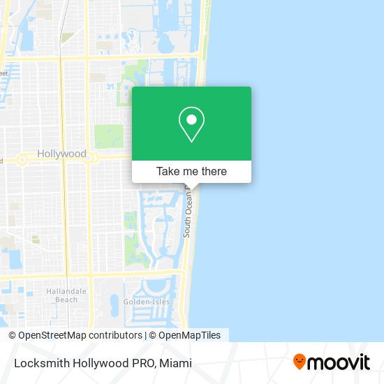 Locksmith Hollywood PRO map