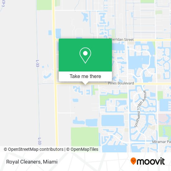 Royal Cleaners map