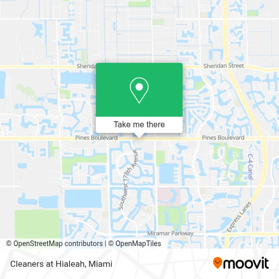 Cleaners at Hialeah map