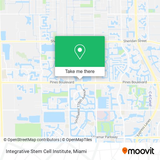 Mapa de Integrative Stem Cell Institute