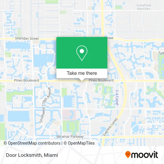 Door Locksmith map