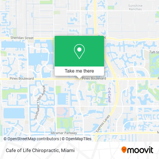 Cafe of Life Chiropractic map