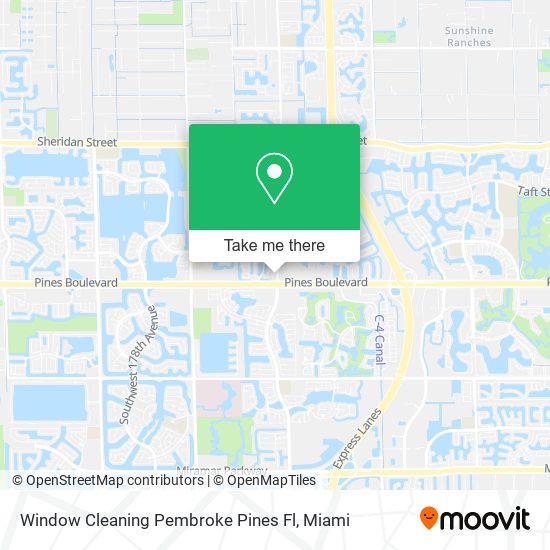 Mapa de Window Cleaning Pembroke Pines Fl