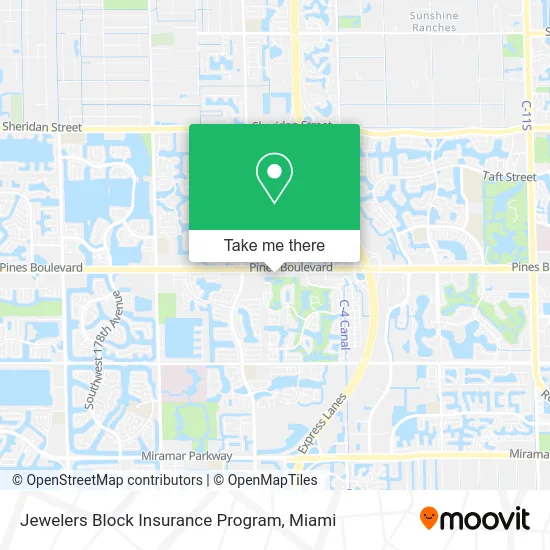 Jewelers Block Insurance Program map