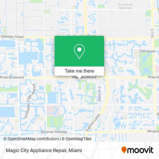 Magic City Appliance Repair map