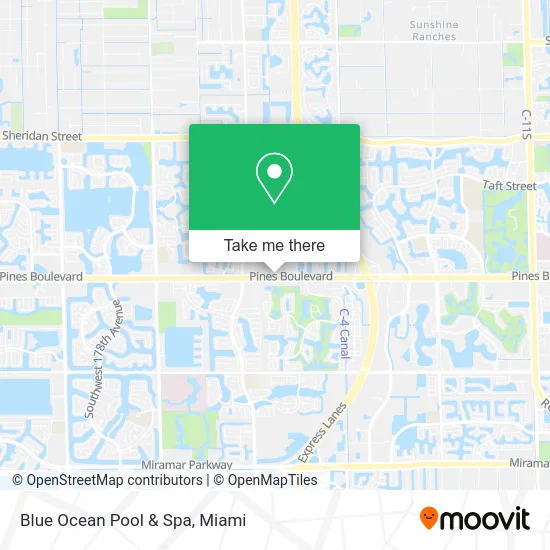 Blue Ocean Pool & Spa map