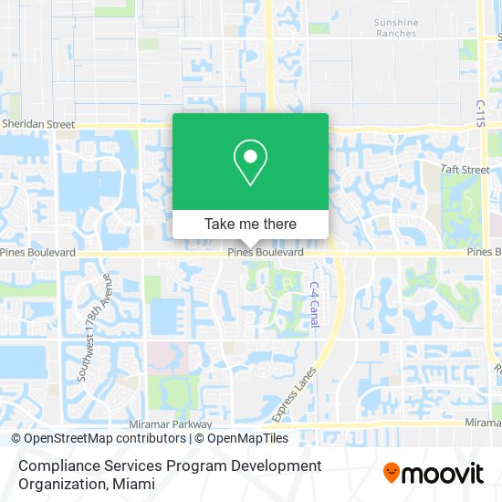Compliance Services Program Development Organization map