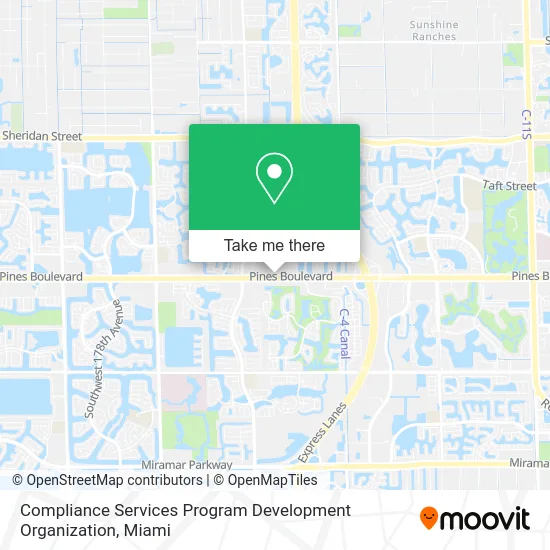 Compliance Services Program Development Organization map