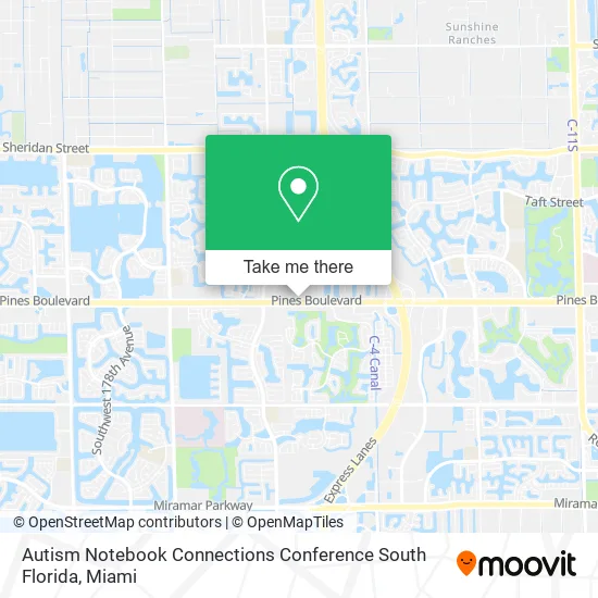 Autism Notebook Connections Conference South Florida map