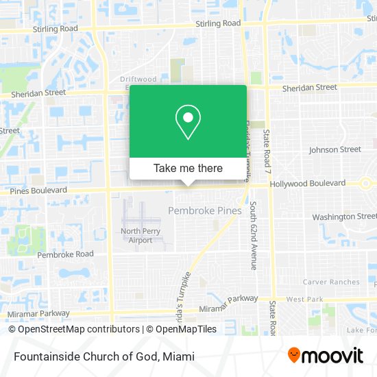 Fountainside Church of God map