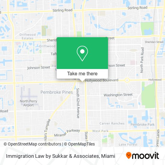 Immigration Law by Sukkar & Associates map