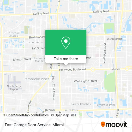Fast Garage Door Service map